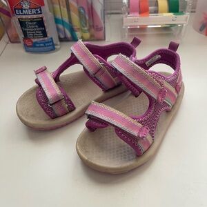 OshKosh B'gosh Pink and Rainbow Kids Sandals